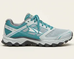 Aero Runner trail running shoe in teal and light grey